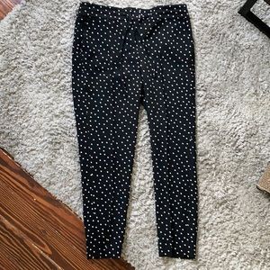Ann Taylor polka dot drawstring pants
